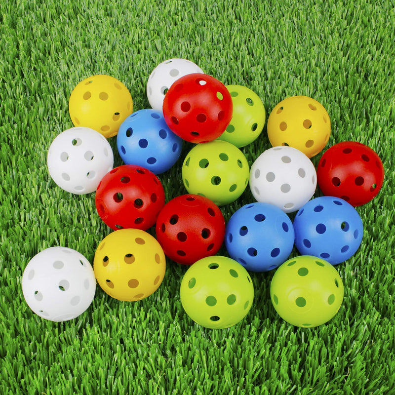 Crestgolf Plastic Golf Balls –20pcs Practice Golf Balls 42mm Golf Balls for Driving Range, Swing Practice, Home Use,Pet Play - BeesActive Australia