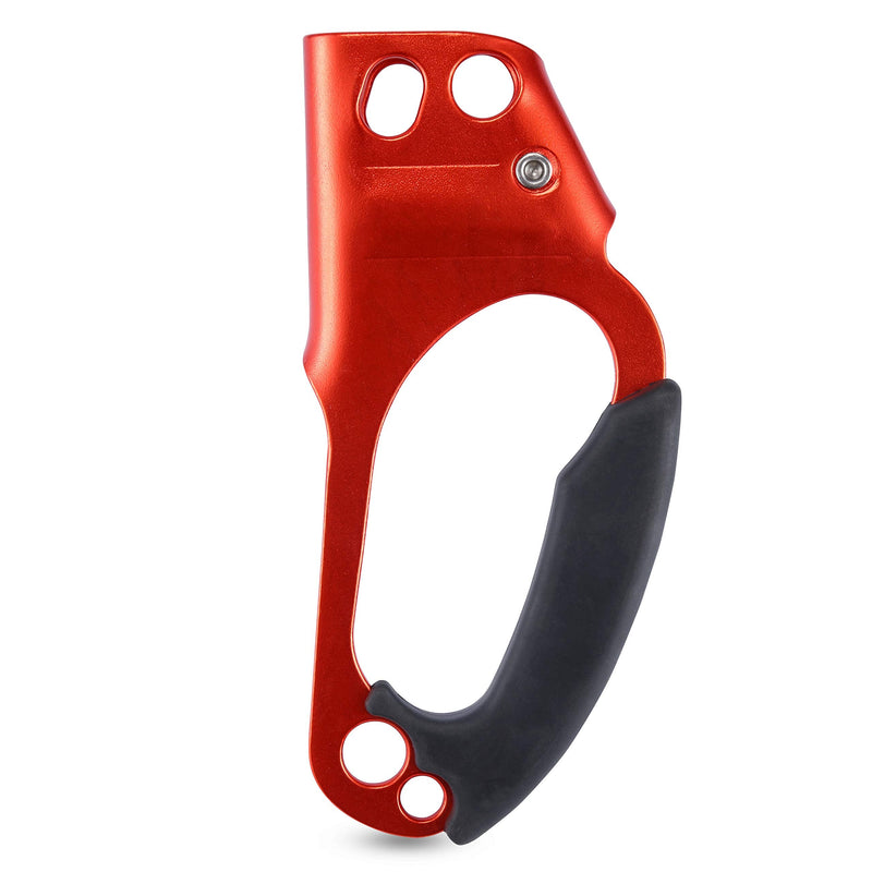 WILDKEN Climbing Hand Ascender Outdoor Mountaineering Tree Arborist Climbing Rappelling Equip Hand Ascender for 8-12MM Rope Left Right Hand Ascender Orange - Left - BeesActive Australia