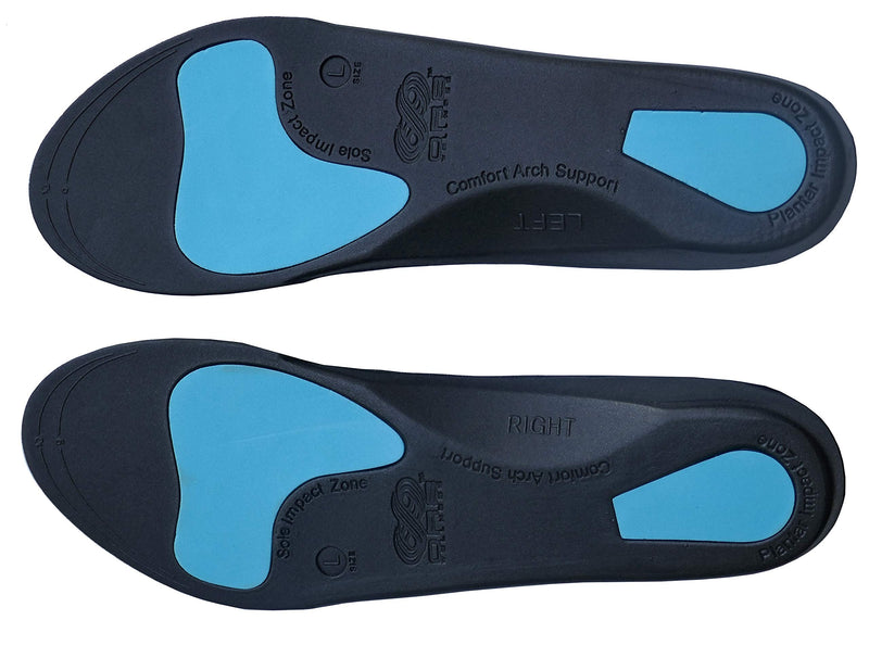 2 Pairs Plantar Fasciitis Orthotic Insoles Arch Support Shoe Boot Inserts Women Men Insole Flat Feet Insert ORTHO ACTIVE Series X-Small 3-4.5 - BeesActive Australia