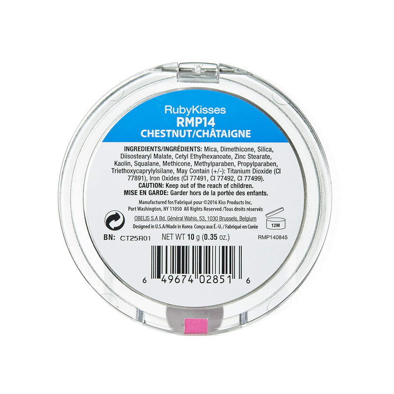 RUBY KISSES MINERAL POWDER 0.35oz (RMP14 Chestnut) RMP14 CHESTNUT - BeesActive Australia