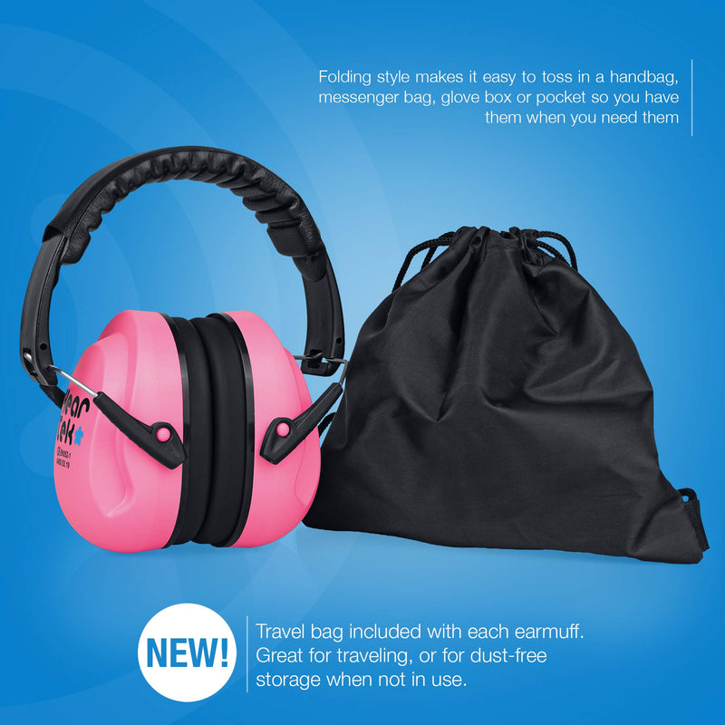 HEARTEK Noise Cancelling Headphones for Kids & Toddlers - Hearing/Ear Protection Pink - BeesActive Australia