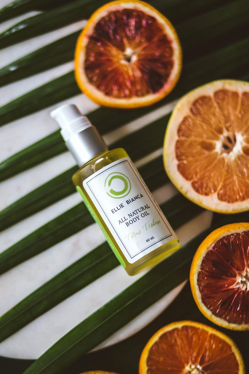 Ellie Bianca Citrus Verbena Luxury Oil | Brighten and Invigorate | Luxury Oil for Hands, Feet, Cuticles and All Over | Lemon Verbena with Lavender Essential Oils - BeesActive Australia