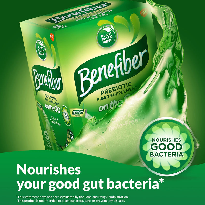 Benefiber 302805 Fiber Supplement Powder Stick Packs for Digestive Health, 28 Sticks, 3.92 Ounces - BeesActive Australia
