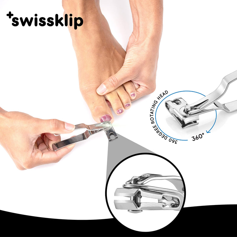 Swissklip Nail Clippers for Men I Well Suited as Finger Nail Clippers Adult I Also Can be Used as Fingernail Clippers for Women I Swissklip Nail Clipprs Rate Among The Best Nail Clippers (1 Pack) 1 Pack - BeesActive Australia