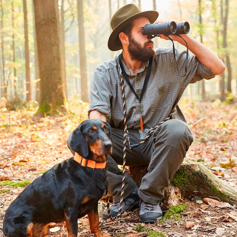 TDL 2 Pack Gundog Whistle with Lanyard - Black & Orange Used for Recall & Dog Training - Long Distance - Loud Pitch - Dog Whistle - Consistent Frequency - BeesActive Australia