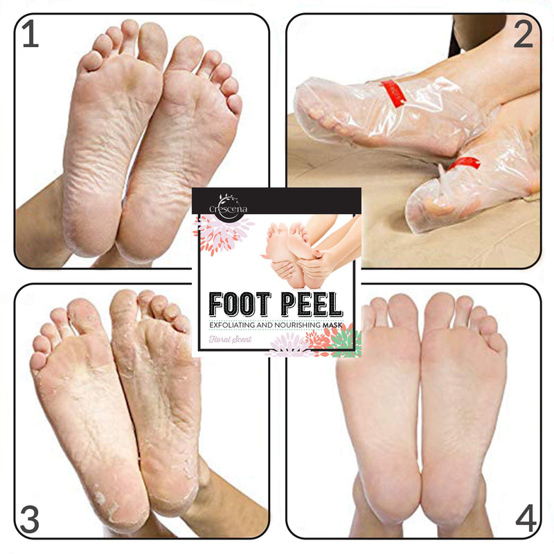 Exfoliating Foot Peel Mask 2 Pair - Baby Soft & Smooth Feet – Gentle Exfoliation Treatment To Remove Rough Dead Skin & Calluses - For Men & Women - BeesActive Australia