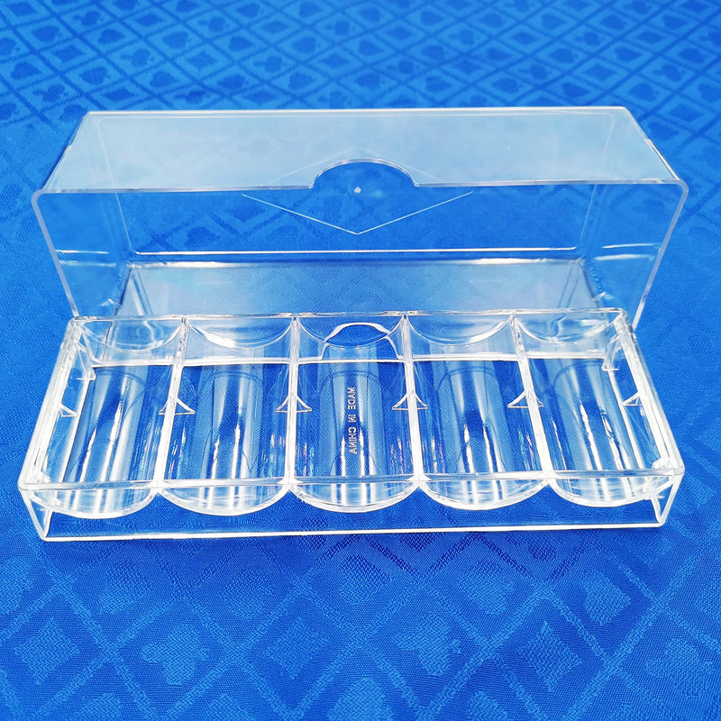 SEETOOOGAMES Clear Acrylic Poker Chip Racks 5pieces-with lids - BeesActive Australia