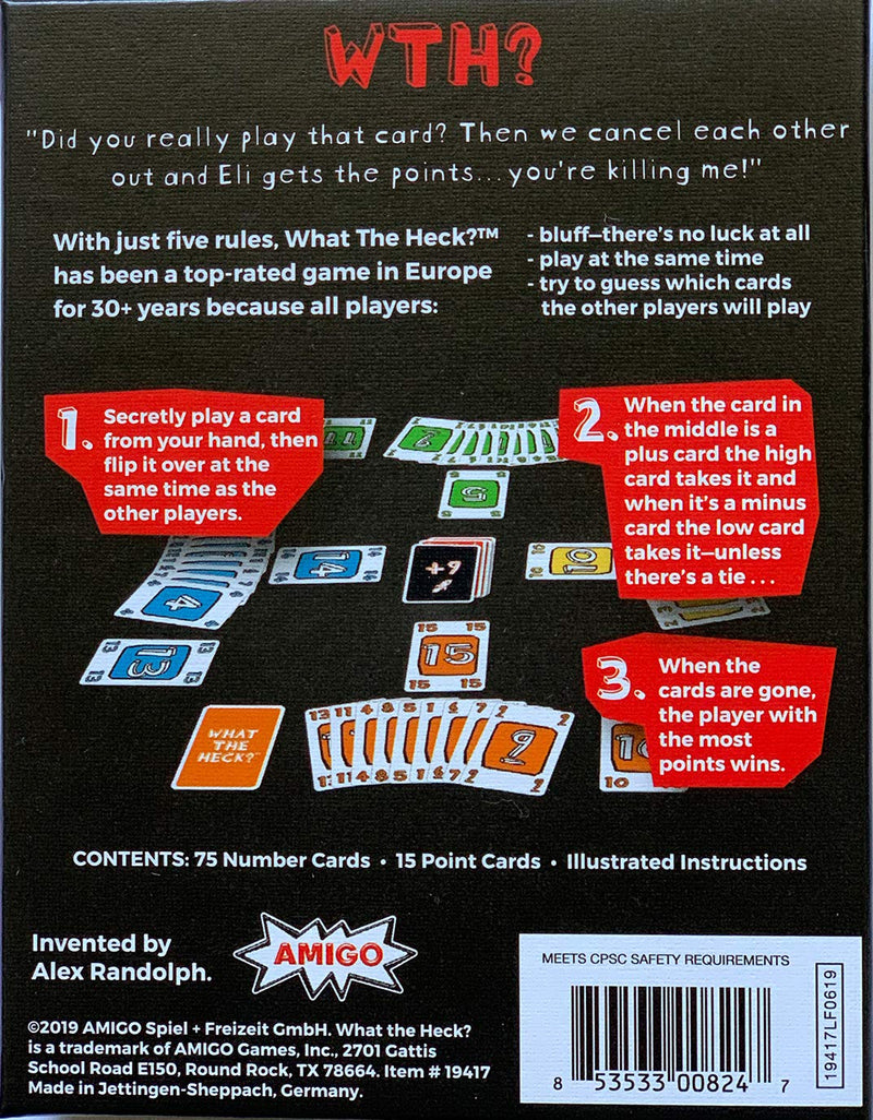 AMIGO What The Heck? Strategy Card Game - BeesActive Australia