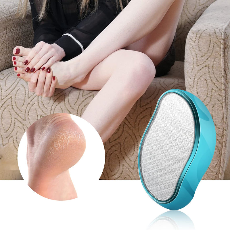 BEZOX 2in1 Nano Glass Foot File for Foot Spa, Home Salon -Highly Effective Callus Remover Wake Up Velvety Feet -Hig Blue - BeesActive Australia