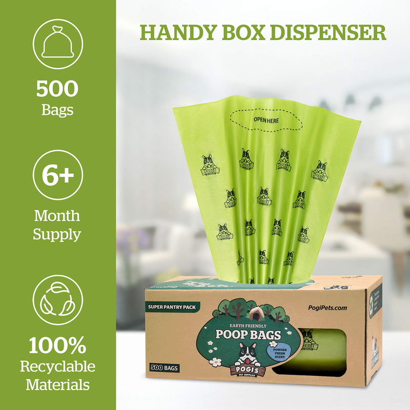 Pogi's Poop n' Wipe Combo - 500 Dog Poop Bags and 100 Plant-based Grooming Wipes Bundle - BeesActive Australia