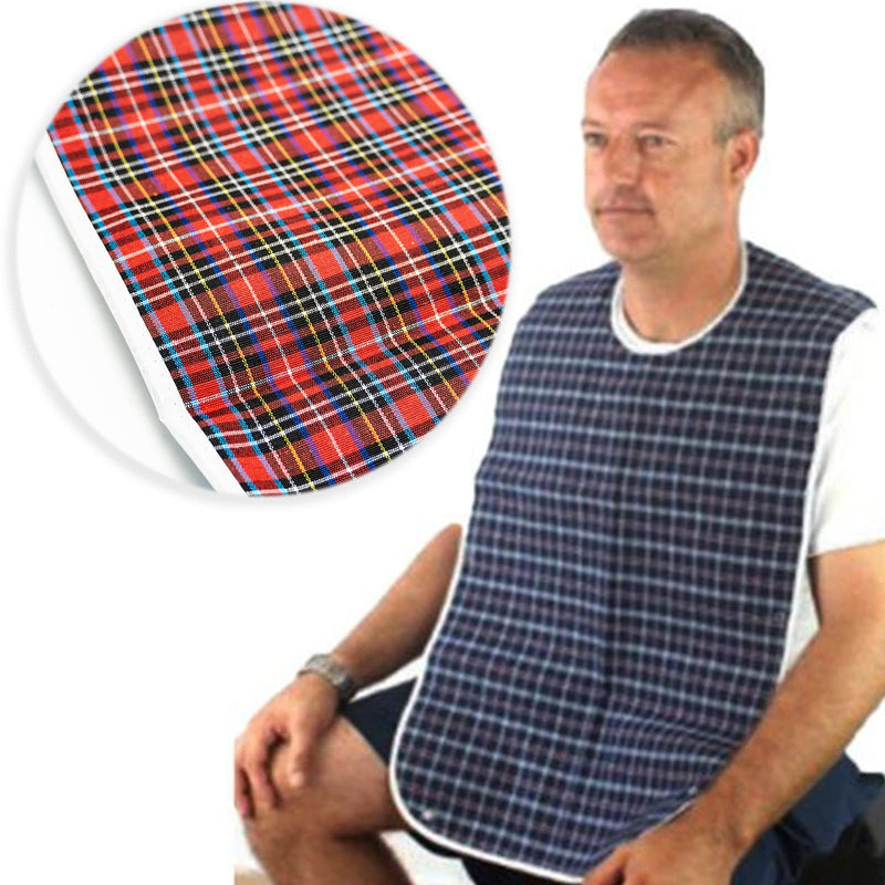 2 Adult Bibs Waterproof Eldly Bib Adult Washable Dining Bibs Mealtime Bib Clothing Protector for Elderly Men Women - BeesActive Australia