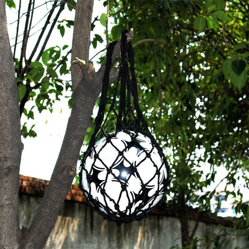 Wendy Mall Football Accessories Basketball Mesh Net Bag Single Ball Carrier for Carrying Basketball Volleyball Soccer Black - BeesActive Australia