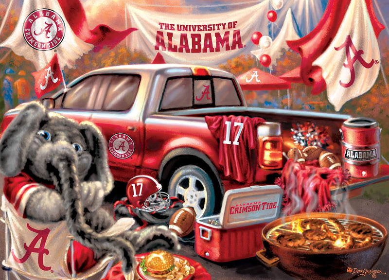 MasterPieces NCAA Unisex-Adult 1000-Piece Gameday Tailgate Puzzle Alabama Crimson Tide 1000 Pieces - 19.25" x 26.75" Team Colors - BeesActive Australia