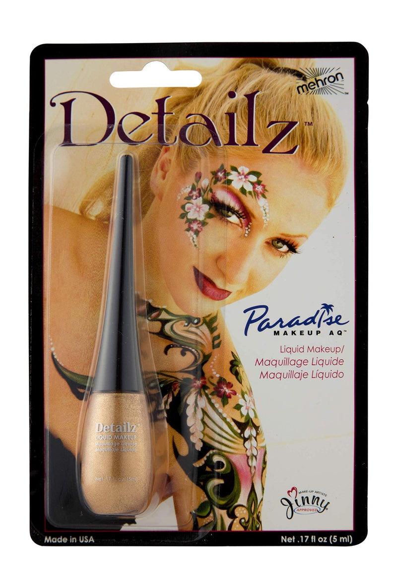 Mehron Makeup Detailz Face & Body Paint (.17 oz) (Gold) Gold - BeesActive Australia