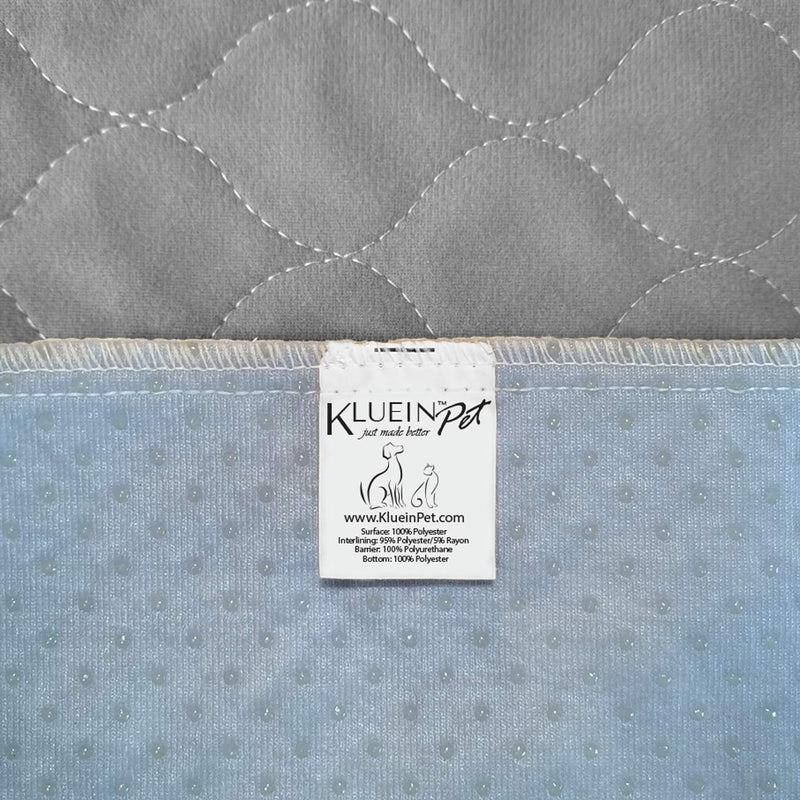 Kluein Pet Training Pads for Dogs | Non-Slip Absorbent | Washable Pee Pads for Dogs Cat Rabbit Guinea Pig Small Pets, Travel Carrier, Dog Crate Mat, Food Mat 4-Pack S 18x24in Grey - BeesActive Australia