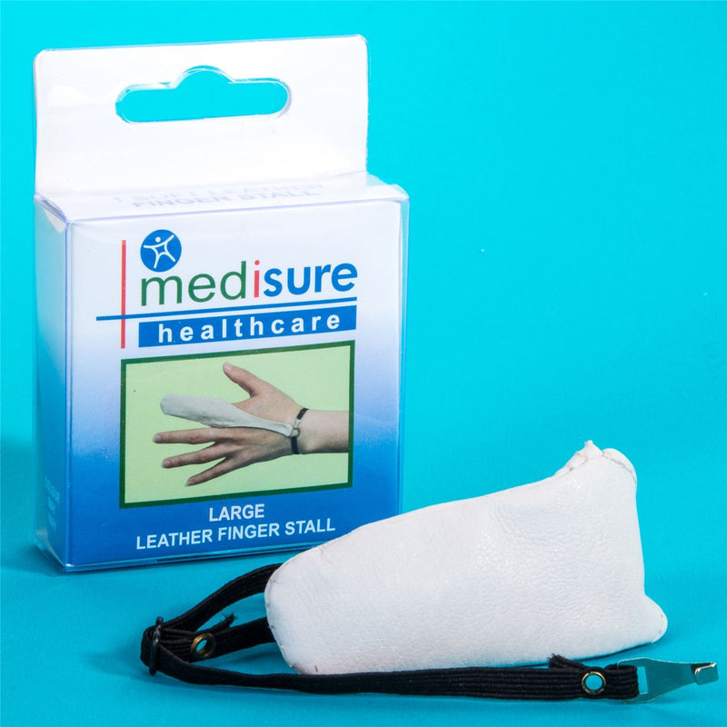 Premium Large Soft Real Leather Finger Stall - Adjustable Protective Bandage/Cover - BeesActive Australia