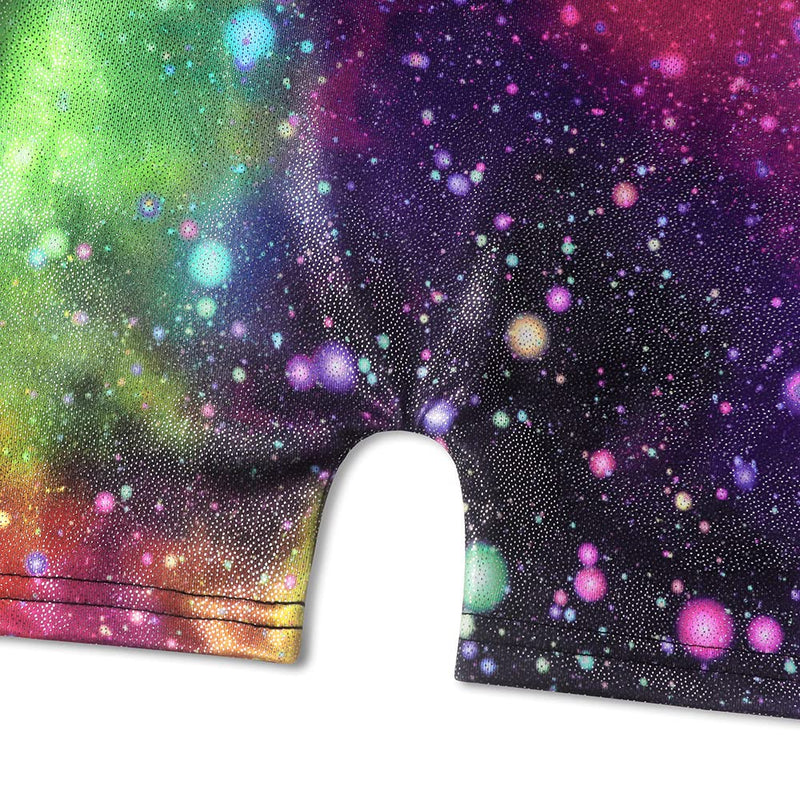 EQSJIU Gymnastics Leotards for Girls Kids Rainbow Mosaic Mermaid Butterfly Stars Leopard Galaxy Tie Dye Cosmos Leopard 1-2T Multicolored Galaxy - BeesActive Australia