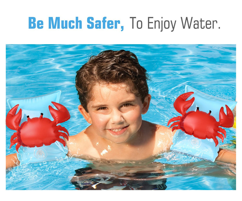 HeySplash Inflatable Arm Bands for Kids, Floatation Sleeves Floats Tube Water Wings Swimming Arm Floats - BeesActive Australia