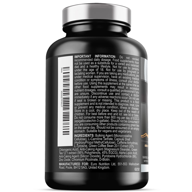 Iron Labs T5 Xtreme for Men and Women – Keto Diet Friendly – Plus Green Tea Extract, L Carnitine and Caffeine – High in Chromium for Macronutrient Metabolism – 180 Vegetarian Capsules Original - BeesActive Australia