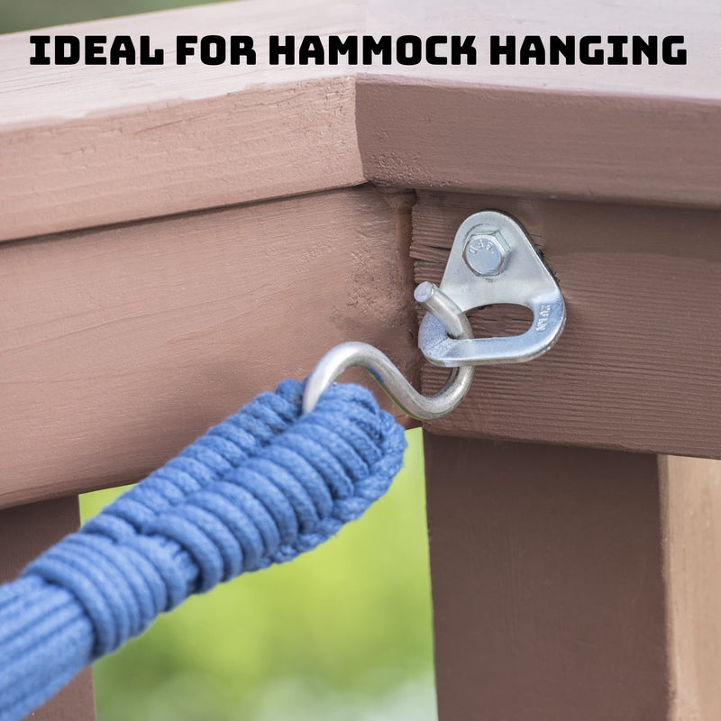 Danger Buddies 26kN Climbing Bolt Hanger/Anchor for 3/8" Screw/Bolt, Ideal for Home Gyms, Hammocks, Tie-Downs and More - 2 Pack - BeesActive Australia