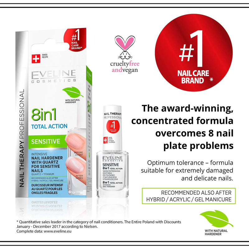 Total Action 8 in 1 Intensive Nail Treatment and Conditioner Sensitive - BeesActive Australia