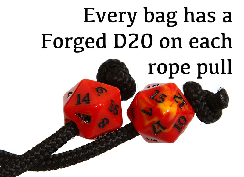 Forged Dice Co. Pouch of The Endless Hoard Dice Bag - Holds Over 1,000 Polyhedral Dice - Dice Storage Bag with Pockets - Perfect for Bulk Dice 7 Storage Sections Rainbow Dragon Skin - BeesActive Australia