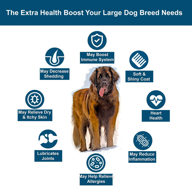 Iceland Pure PREMIER FISH OIL – FOR LARGE DOG BREEDS – 17OZ BRUSHED ALUMINUM BOTTLE – EASY TO ADMINISTER – SHINY COAT – HEART HEALTH – OMEGA-3 EPA & DHA FOR IMMUNITY (PO17) - BeesActive Australia