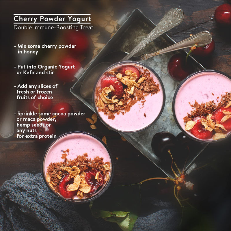 300g Organic Acerola Cherry Powder Freeze-Dried 100% Natural Vitamin C Raw Extract Food Supplement Immune System Booster Vegan Gluten-Free Superfood Ascorbic Acid Alternative No Additives Non-GMO - BeesActive Australia