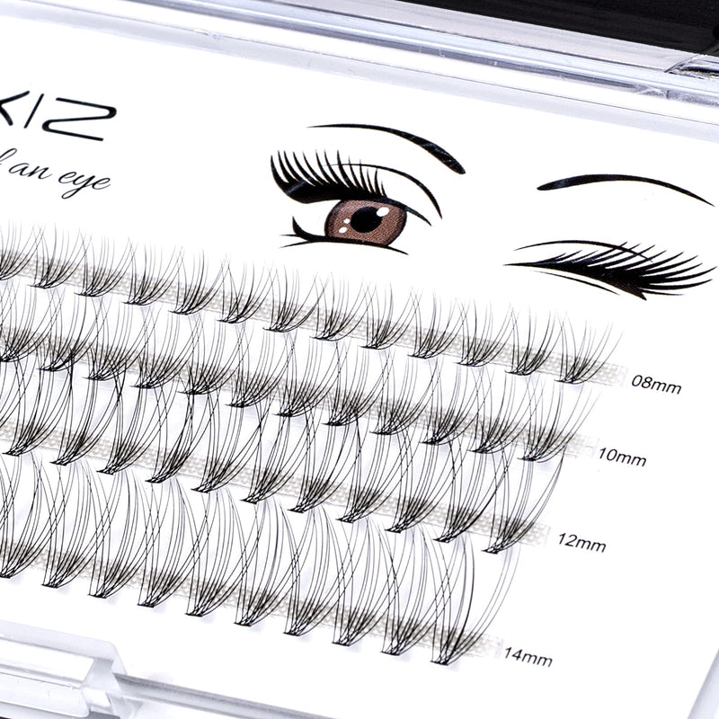 LANKIZ Individual Lashes, 80pcs Cluster Lashes Pack for DIY Eyelash Extension (10D-MIX) 10D - BeesActive Australia