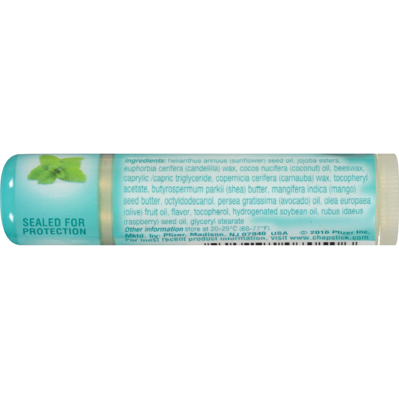 ChapStick 100% Natural Lip Butter (Green Tea Mint, 0.15 Ounce) Flavored Lip Balm Tube, 8-Hour Moisture - BeesActive Australia