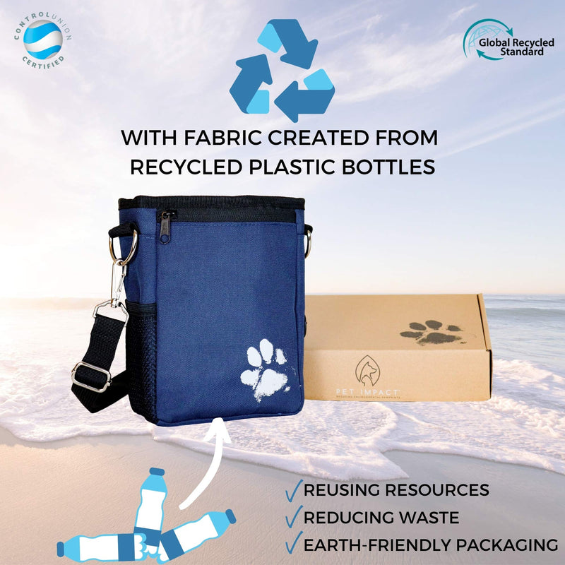 Pet Impact Dog Treat Pouch, Dog Walking Bag for All Your Essential Items, One of a Kind Eco-Friendly Treat Bag Wanderlust - BeesActive Australia