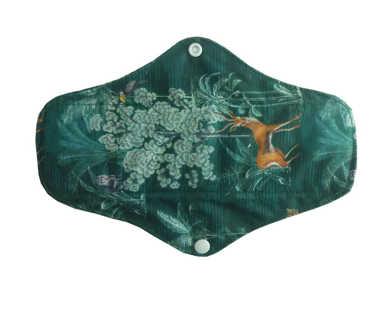10PCS 10 Inch Charcoal Bamboo Cloth Reusable Washable Menstrual Pads Sanitary Pads+1 Wet Bag (NCM-M10-01) Ncm-m10-01 - BeesActive Australia