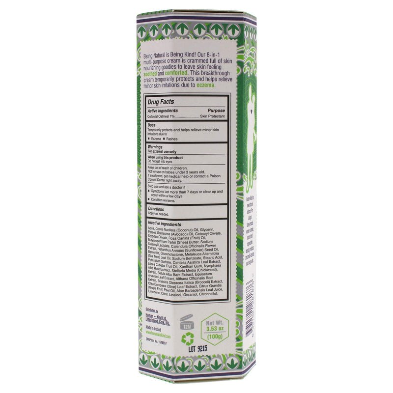 Human+Kind Family Remedy Cream - 8-in-1 Miracle Formula - For Irritated, Itchy, Dry, Cracked Skin, Stretch Marks, Scars, Razor Burn, Eczema, and Brittle Nails - Natural, Vegan Skin Care - 3.3 fl oz - BeesActive Australia