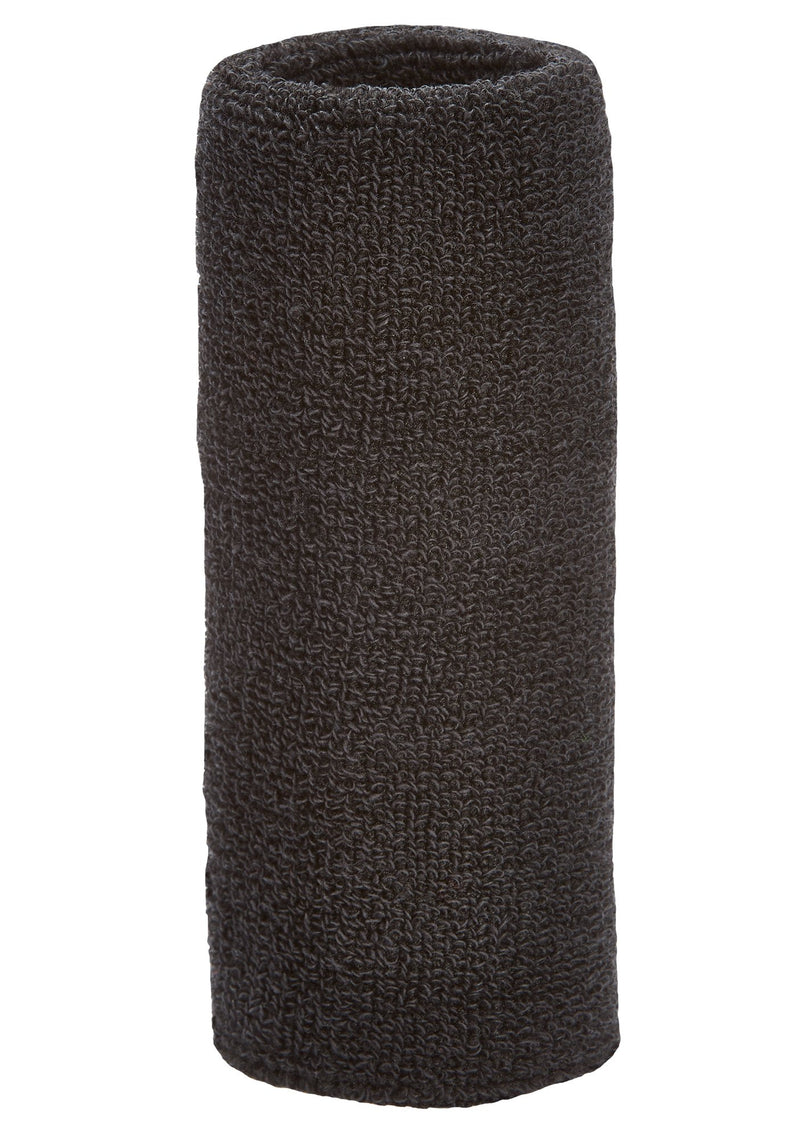 Unique Sports Wrist Towel - 6 inch long thick wristband Black - BeesActive Australia