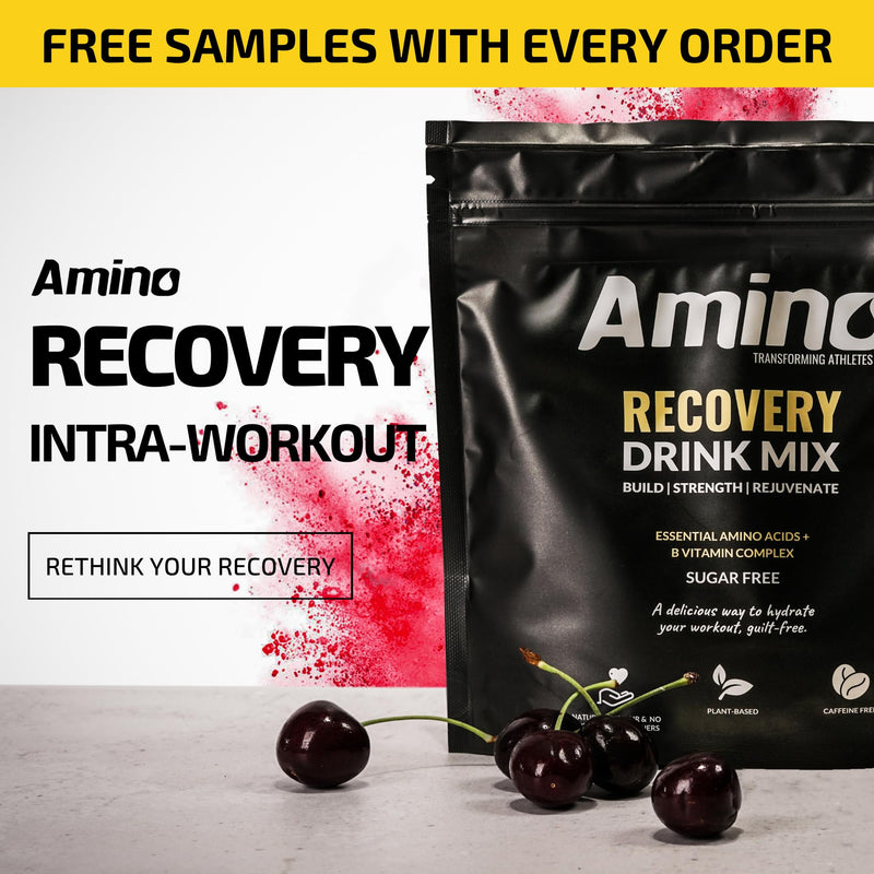 Amino Recovery - EAA & BCAA Intra Workout Amino Acid Recovery Drink - 5000mg EAA Amino Acids, B Vits & BCAA Powder - Protect Muscle & Aid Recovery - Sugar Free & Vegan (Blue Raspberry, 22 Servings) Blue Raspberry 22 Servings (Pack of 1) - BeesActive Australia