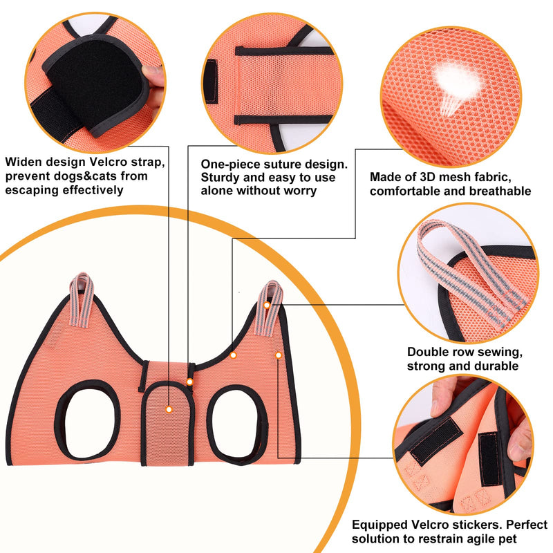 Kkiimatt Dog/Cat Grooming Hammock Harness,Dog Grooming Harness for Puppy&Small Dogs Cat, Dog Nail Trimming Hammock with Nail Clippers/File Dog Grooming Sling with Wide Strap Sewed on Pet Restraint Bag - BeesActive Australia