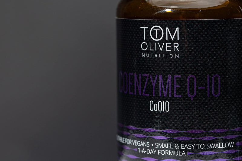 Tom Oliver Nutrition - Ubiquinone CoQ10 Pure Coenzyme Q10 100mg, Naturally Fermented, Made in The UK & Vegan Friendly - BeesActive Australia