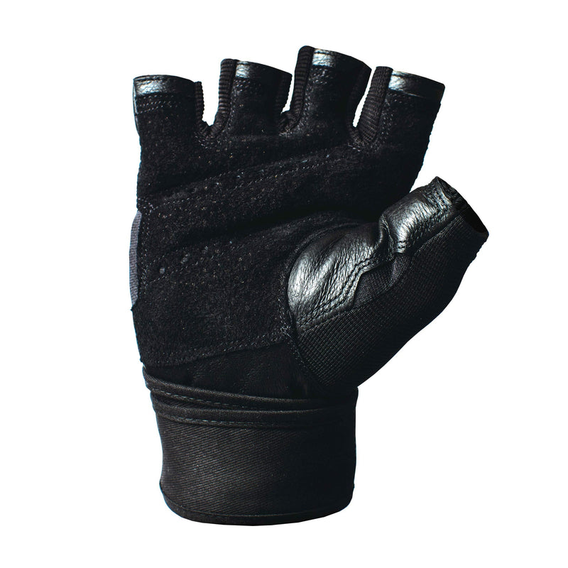 Pro Wristwrap Weightlifting Gloves Black Men's Medium - BeesActive Australia