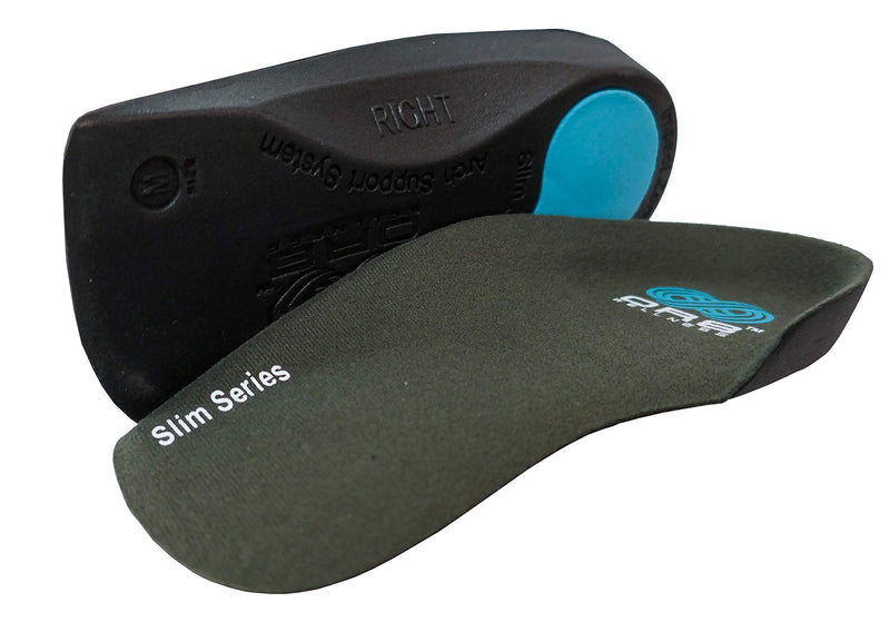Plantar Fasciitis Insoles. ¾ Length Slim Fit Shoe Inserts. Orthotic Foot Supports. Flat Feet. Arch Support X-Small 3-4.5 - BeesActive Australia
