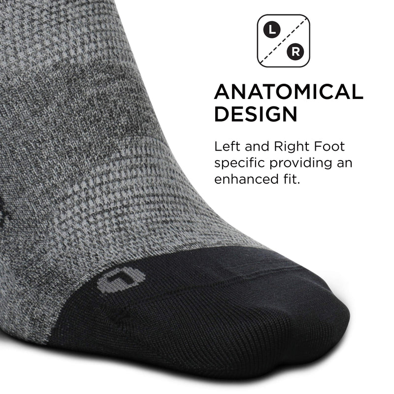 [AUSTRALIA] - Feetures Elite Ultra Light No Show Tab Sock Solid X-Large Gray 