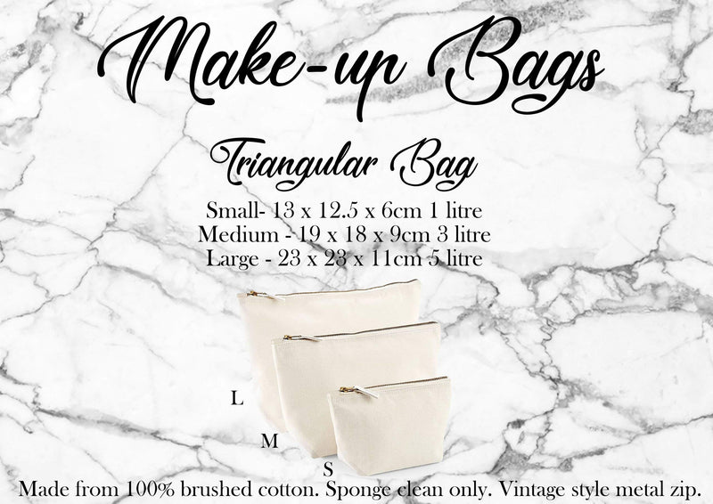Womens Personalised Rose Gold Initial and Name Makeup Bag - Personalised Birthday Gift Idea for Her - Makeup Holder Travel Mum, S, Black - BeesActive Australia