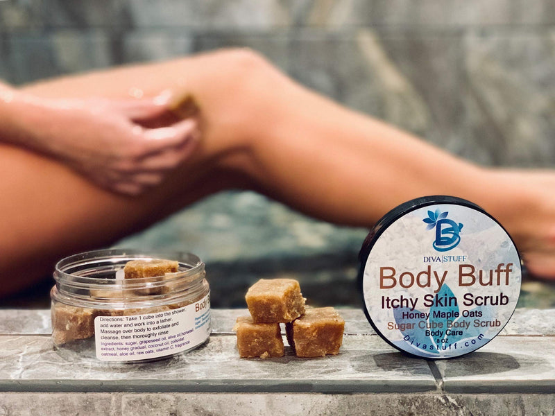 Itchy Skin Sugar Scrub for Eczema,psoriasis & More, Honey Maple Oat Scent with Oatmeal,horsetail,aloe, Vitamin E, Honey and More, 8oz - BeesActive Australia