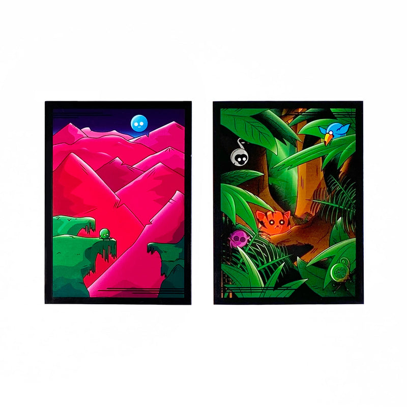 Doomlings 300 Doomsleeves, Designed and Clear Card Sleeves, Durable Card Protectors for Doomlings Card Game, Dual Surface - BeesActive Australia