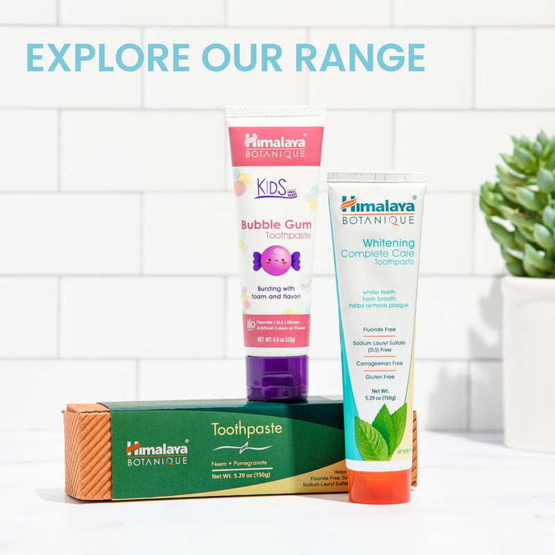 Botanique Whitening Simply Mint |Prevents Germs and Improves Oral & Dental Health |Strenghtens Teeth| All Natural, Fluoride & SLS Free | 100% Vegetarian and Vegan Friendly- 150g 150 g (Pack of 1) - BeesActive Australia