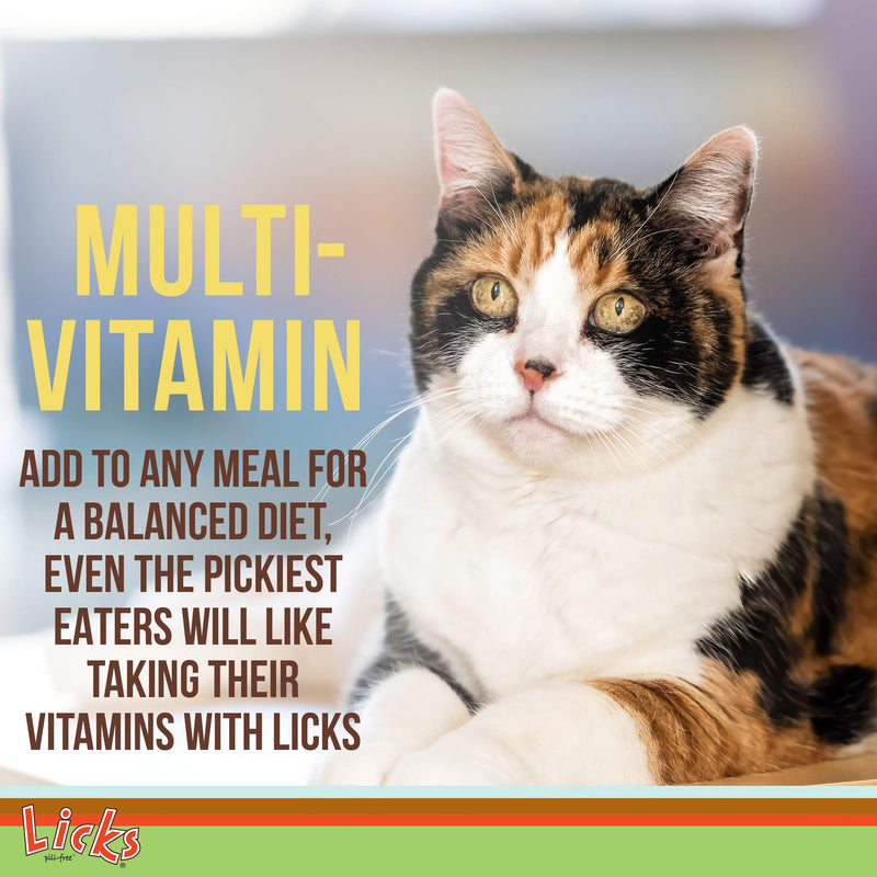 Licks - Cat Vitamins - Cat Multi-Vitamin Containing - LiquiPaks - 10 Use - BeesActive Australia