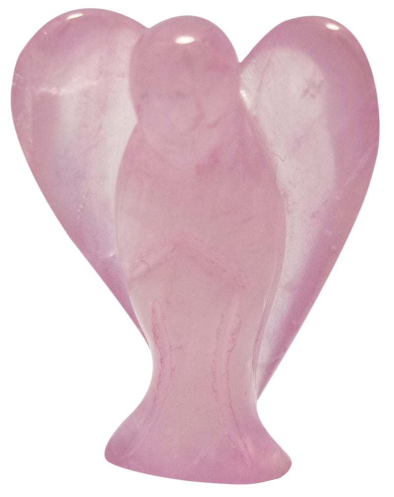 Mina Heal Guardian Angel Figurine, Pocket Size, Made Rose Quartz Gemstone Crystal Representing Love, Peace & Healing… 1 pcs M Size - BeesActive Australia