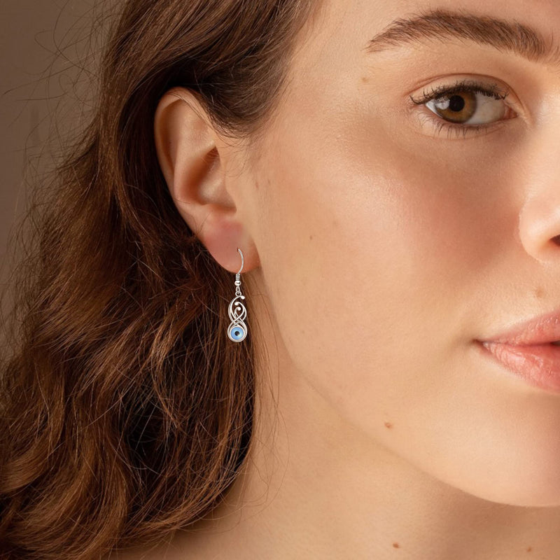 LINGBG JEWELRY Witch Broom Earrings 925 Sterling Silver Cross Earrings Infinity Earrings Skull Key Earrings for Women Chakra Earrings Feather Earrings Jewelry Gifts for Girls Friends 10# Earrings - BeesActive Australia