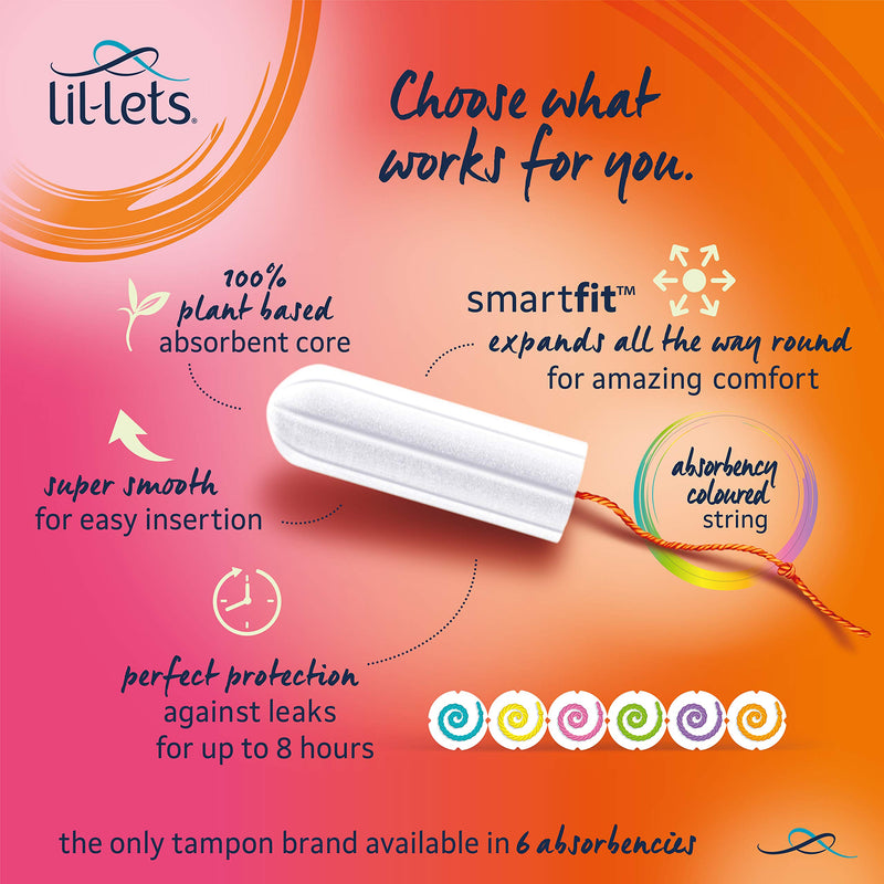 Lil-Lets Non-Applicator Ultra Tampons, Pack of 10 & Non-Applicator Super Plus Tampons, 1 Pack of 16, Heavy Flow - BeesActive Australia