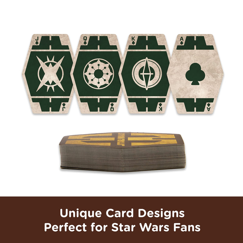 AQUARIUS Star Wars Playing Cards - Star Wars Sabacc Shaped Deck of Cards for Your Favorite Card Games - Officially Licensed Star Wars Merchandise & Collectibles - BeesActive Australia