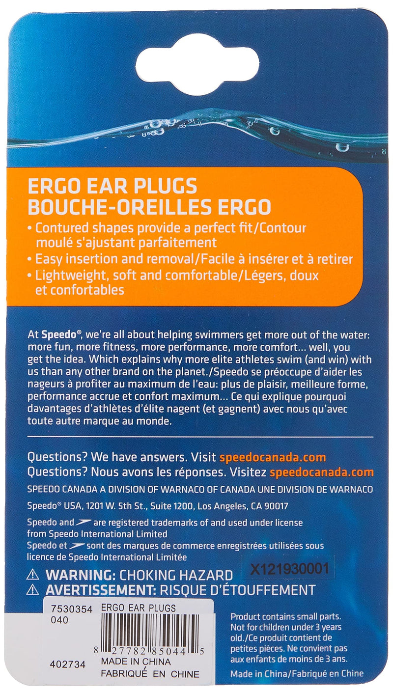 Speedo Unisex-Adult Swim Training Ergo Ear Plugs - BeesActive Australia